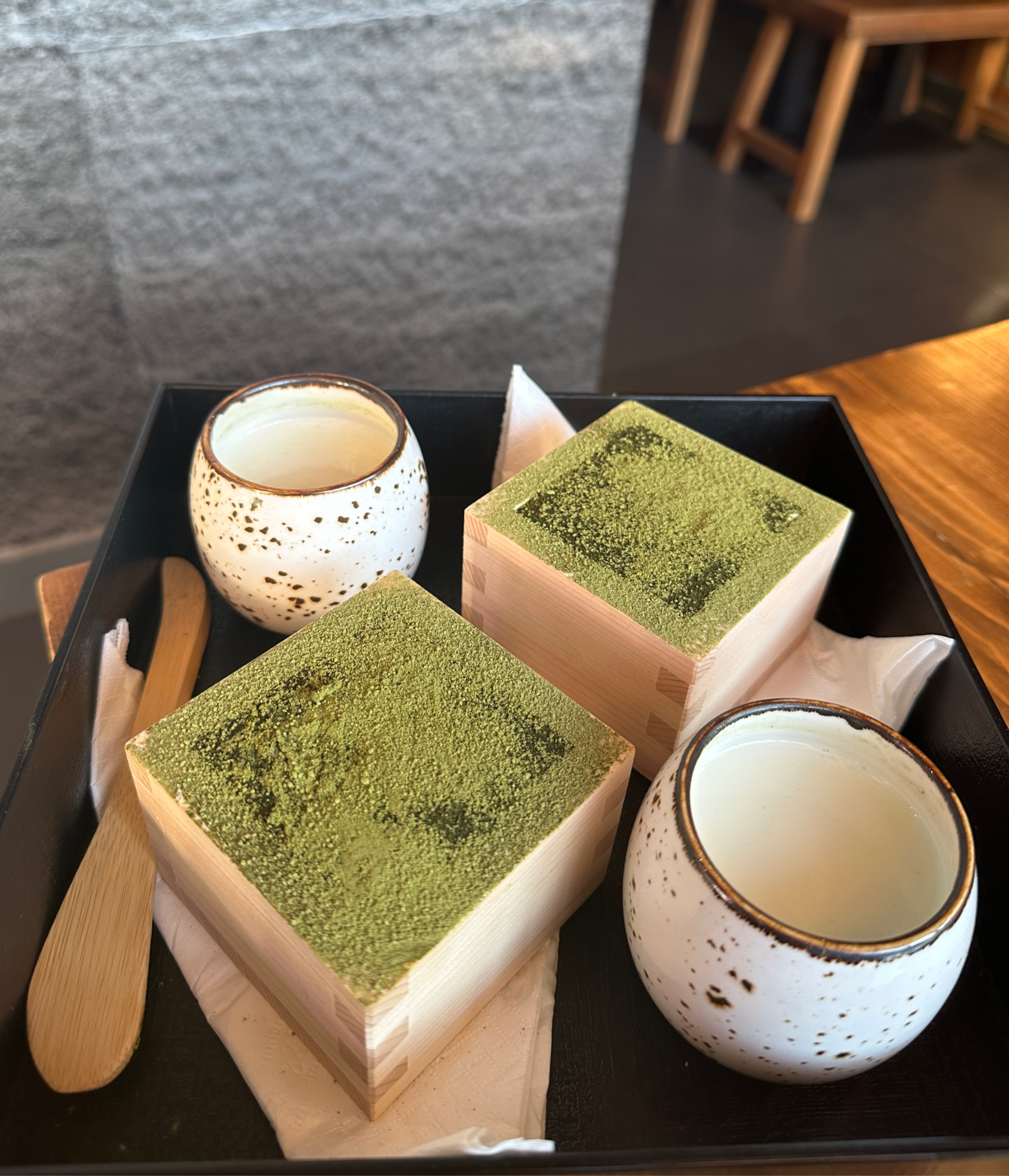 Matcha tiramisu at RAYU