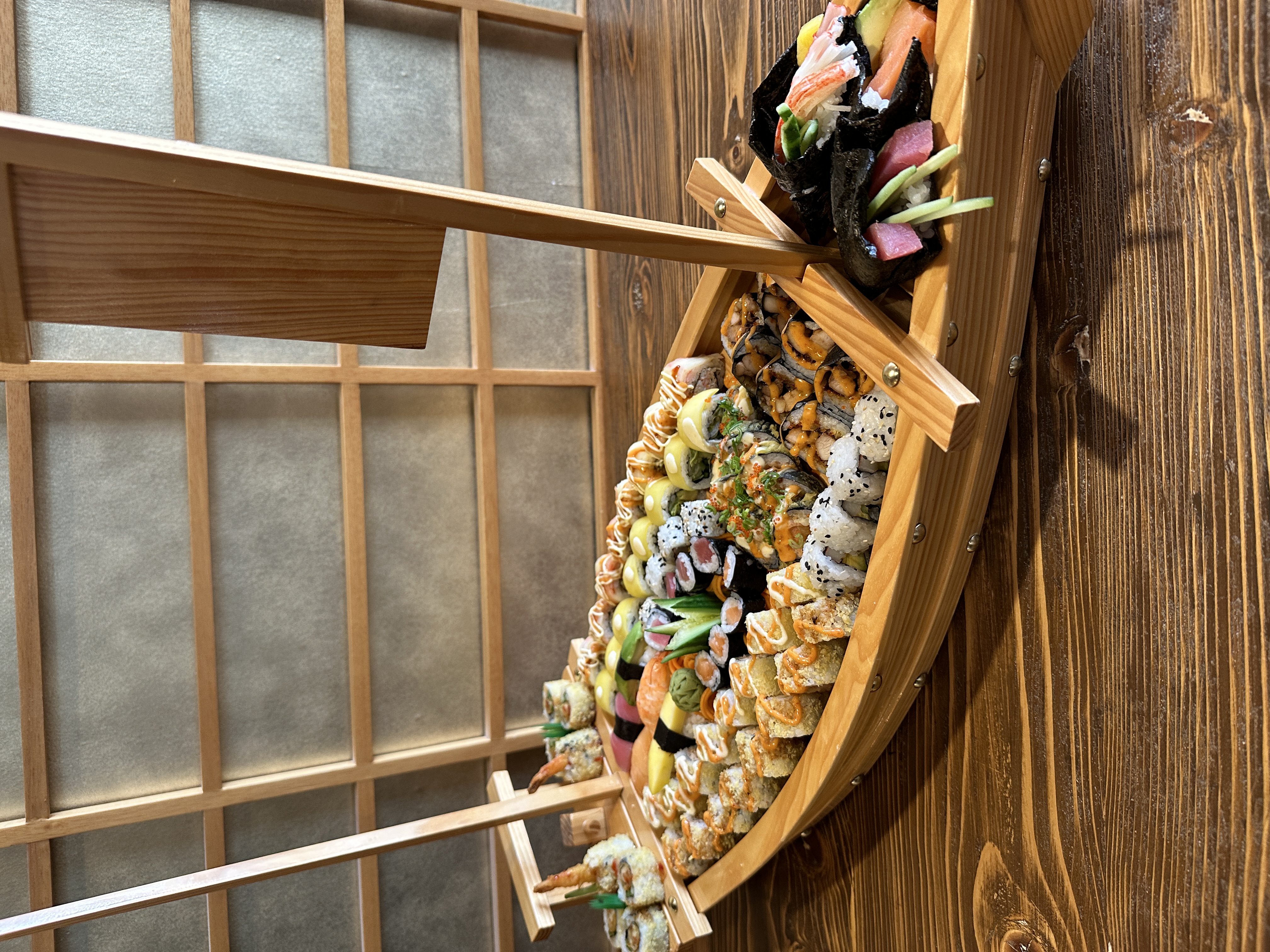 RAYU signature sushi boat
